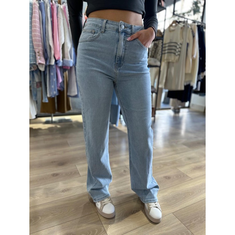 Jeans Wide Leg bleu