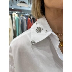 Chemise Blanche avec Bijoux