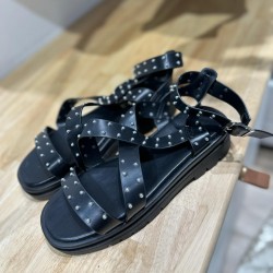 Sandales noir et argent