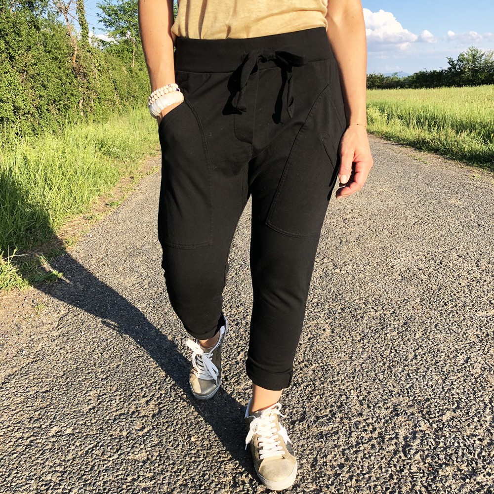 pantalon jogging noir femme
