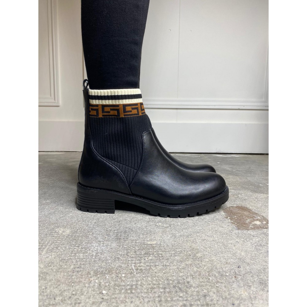 bottine style chaussette