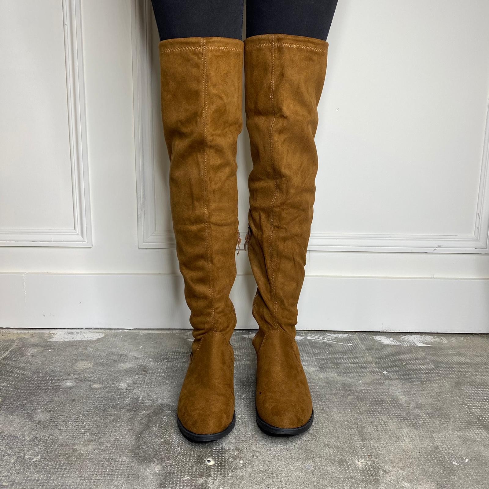 cuissarde camel talon