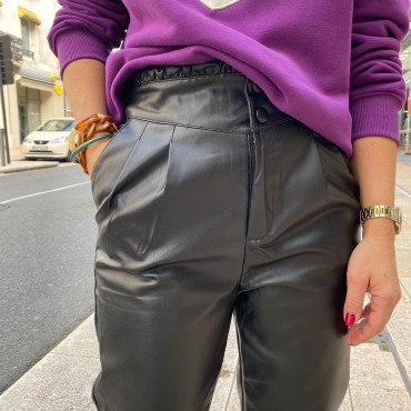 pantalon simili cuir