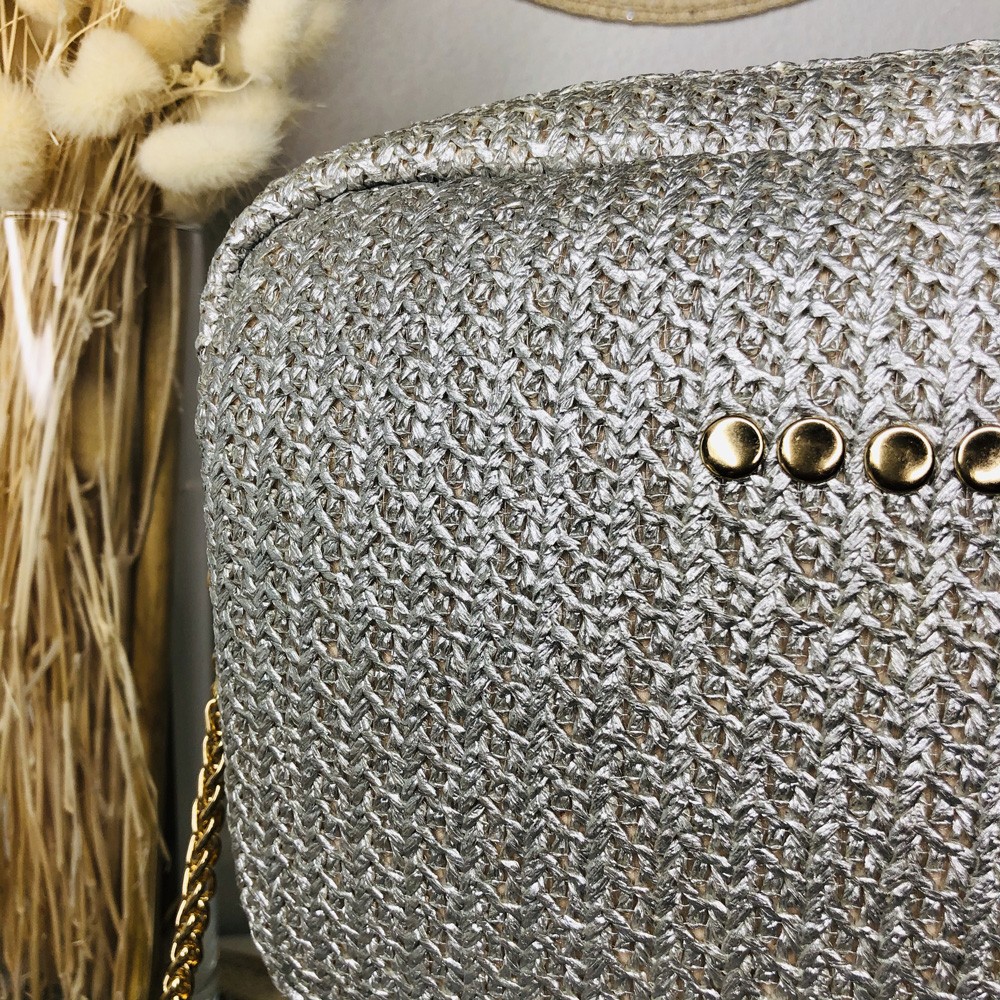 huarache femme argenté