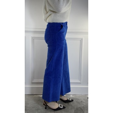 Pantalon Côtelé Bleu Royal
