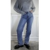 Jeans Wid Leg Bleu