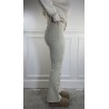 Push Up Flared Jeans Blanc