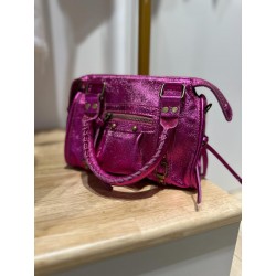 Sac Fushia Cuir