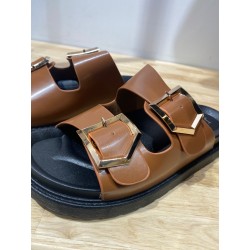 Sandales Simili Cuir Marron