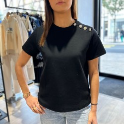 Tee Shirt Noir Bijoux