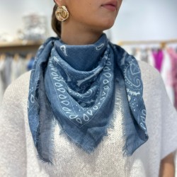 Foulard Bandana Bleu Jeans